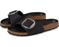 Birkenstock Madrid Big Buckle in Black Leather