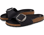 Birkenstock Madrid Big Buckle in Black Leather