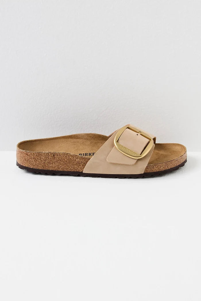 Birkenstock Madrid Big Buckle in Sandcastle Leather