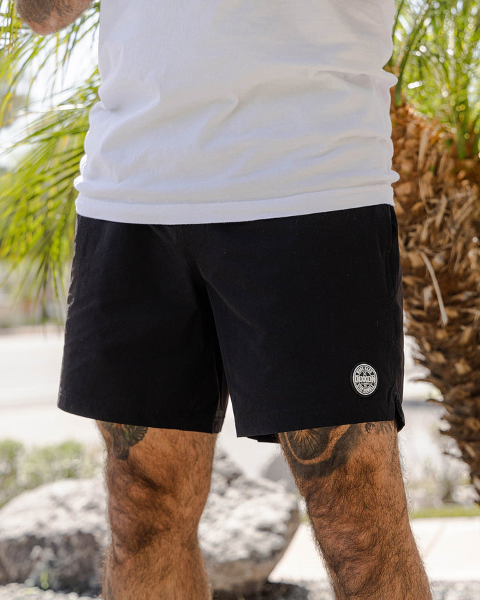 Black 7" Boardshorts - Dixxon Flannel Co.