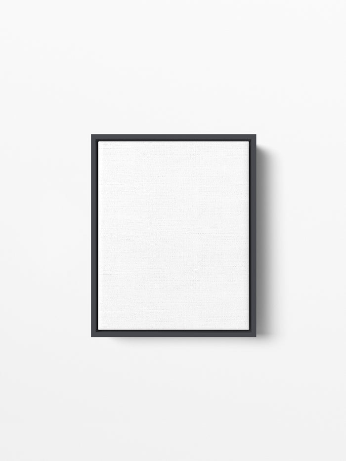 Black Wood Floating Canvas Frame, 8x10 in | 20x25 cm