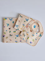Blush Peach Madame Butterfly Shawl Blanket