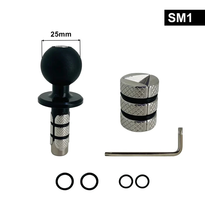 BOBO SM1 Bike Stem Mount with 25mm Ball Mount for Motorcycle Phone Holders
BOBO Motorcycle Fork Stem Mount Adapter with 25mm Ball Head