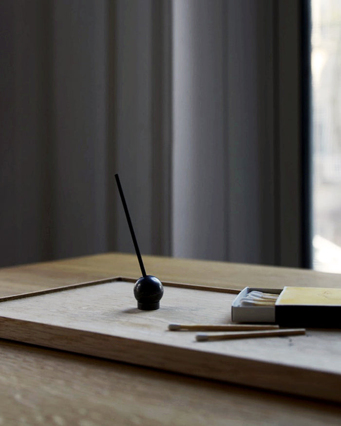 Brass Ball Incense Holder - Blackened