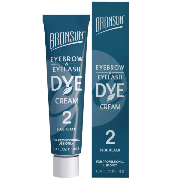 Bronsun Lash & Brow Cream Dye - Blue Black #2 - 15ml