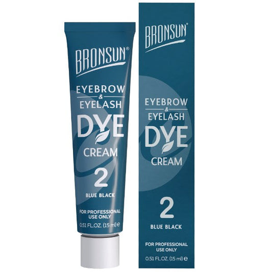 Bronsun Lash & Brow Cream Dye - Blue Black #2 - 15ml