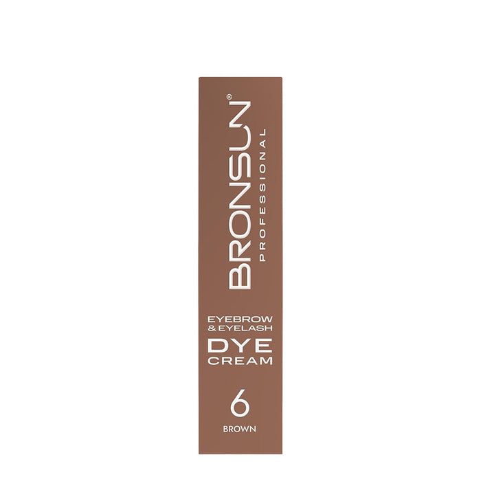 Bronsun Lash & Brow Cream Dye - Brown #6 - 15ml