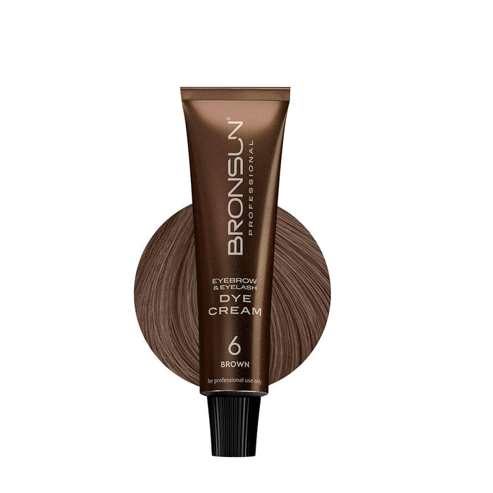 Bronsun Lash & Brow Cream Dye - Brown #6 - 15ml