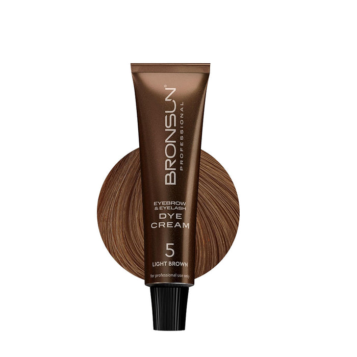 Bronsun Lash & Brow Cream Dye - Light Brown #5 - 15ml