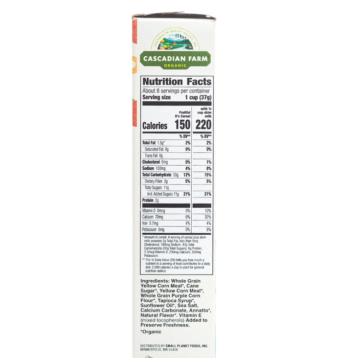Cascadian Farms Organic Fruitful Os Cereal 289g