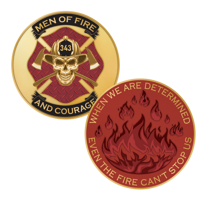 Firefighter challenge coin bundle fire department collectible coins set