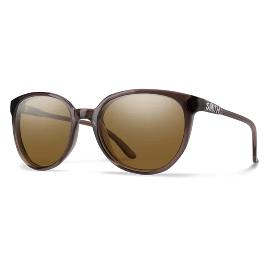 Cheetah Chromapop sunglasses in matte brown with brown polarized lenses offered by Smith