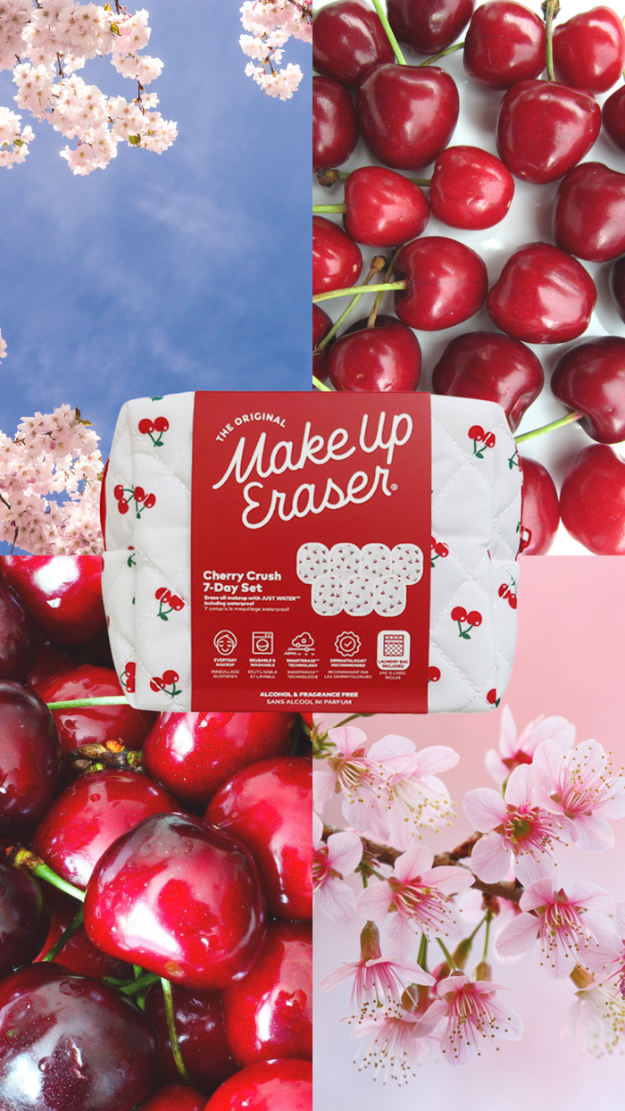Cherry Crush 7-Day Set & Makeup Bag Gift Set