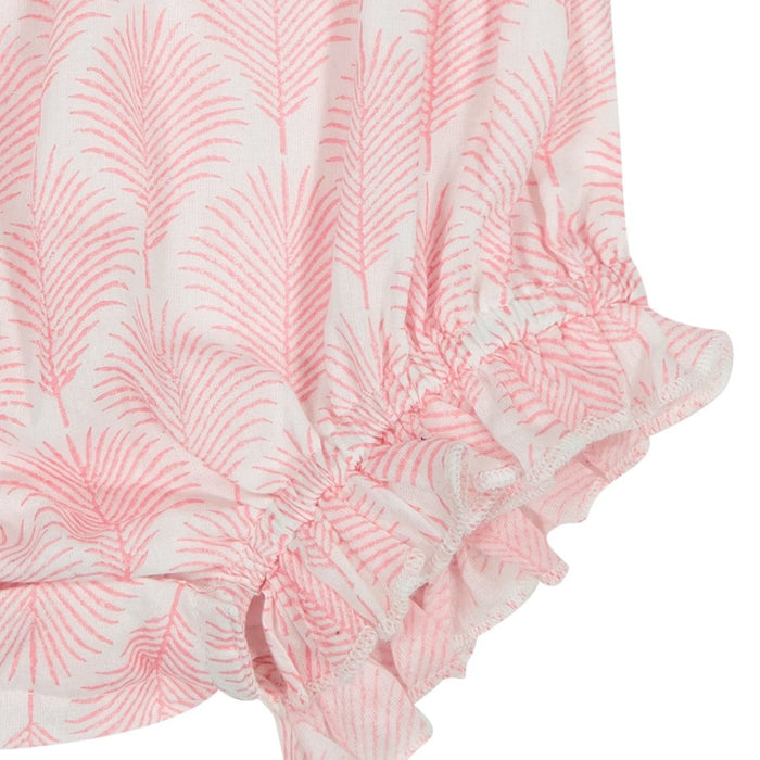 Chloe Baby Romper Pink Feather