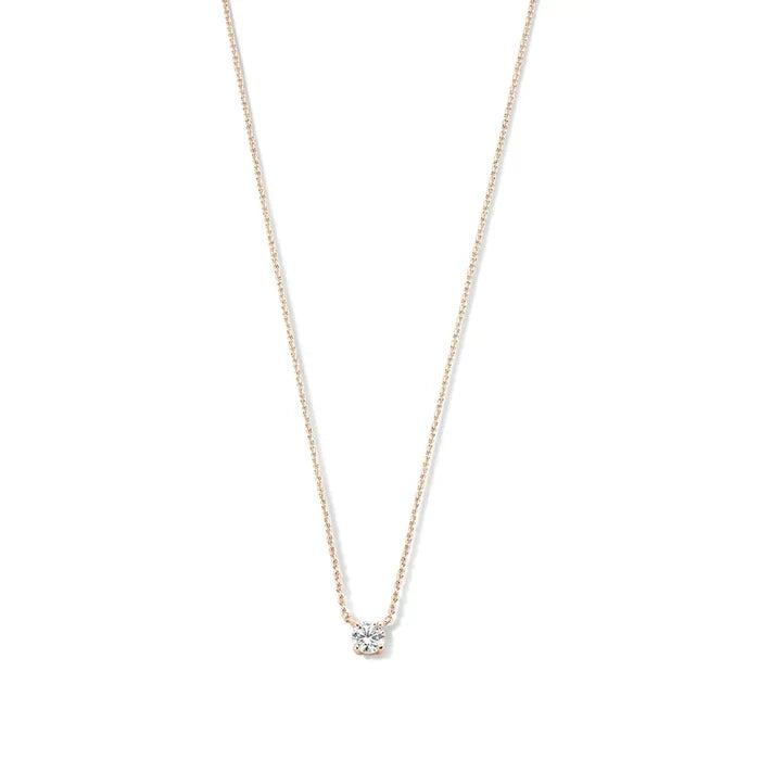 Cléa Necklace with Moissanite | Gold
