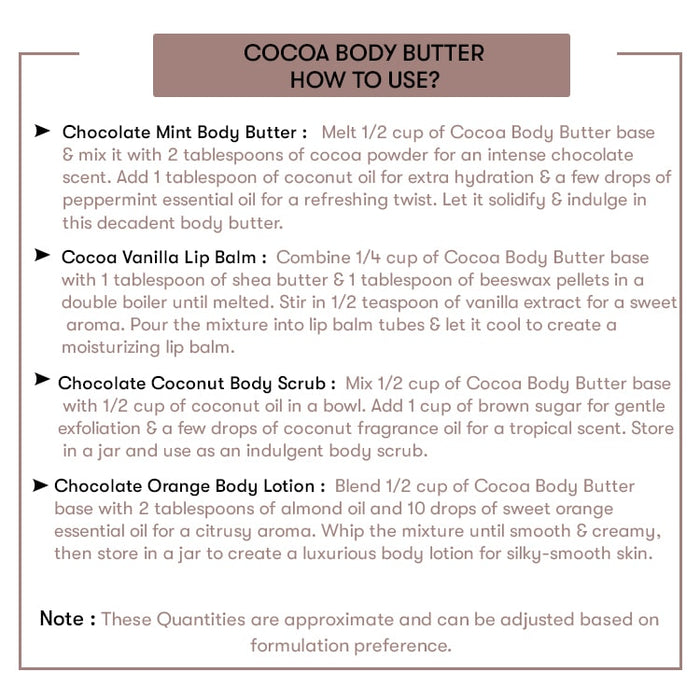 How to use Cocoa Body Butter