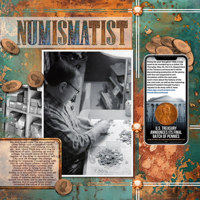 Right on trend for the fall and autumn season, this digital scrapbooking collection in copper and patina by Lucky Girl Creative digital art will accent your pages perfectly. Great for historic sites and genealogy, too!