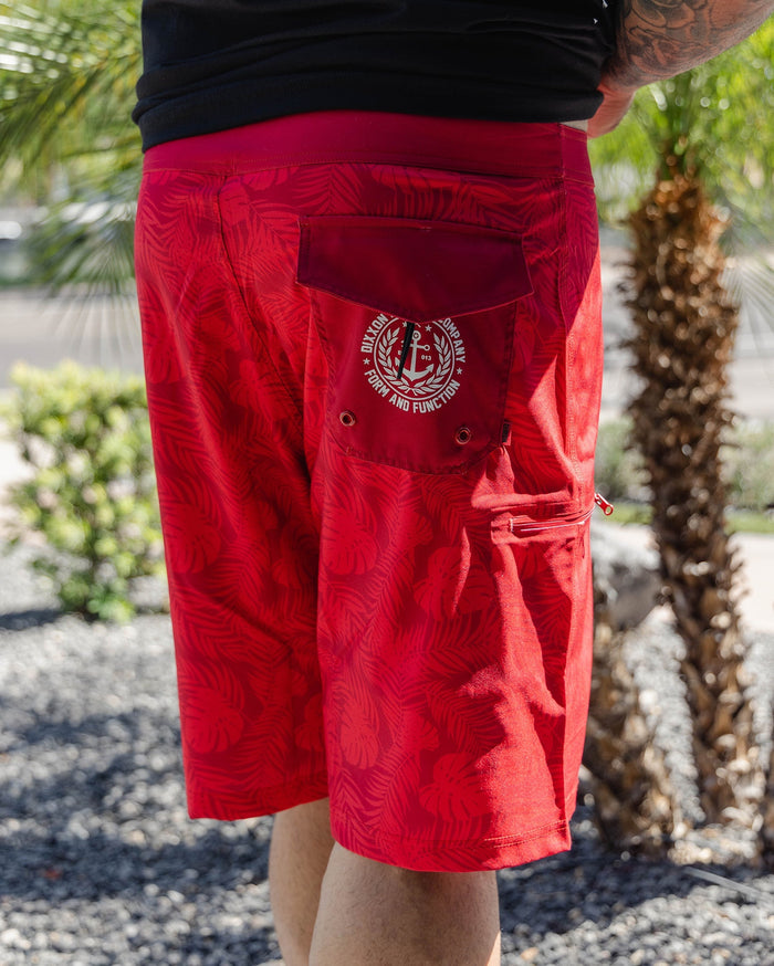 Red Corcovado Camo Boardshorts - Dixxon Flannel Co.