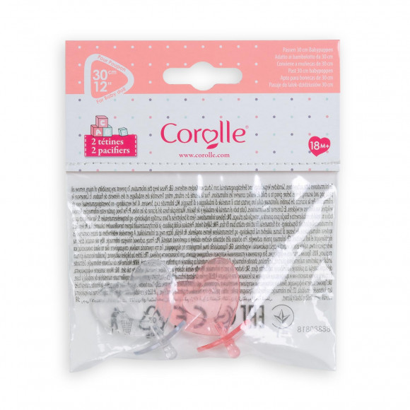 Corolle 12" Doll Pacifier 2 Pack