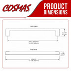 Cosmas 11244-320ORB Oil Rubbed Bronze Modern Contemporary Cabinet Pull