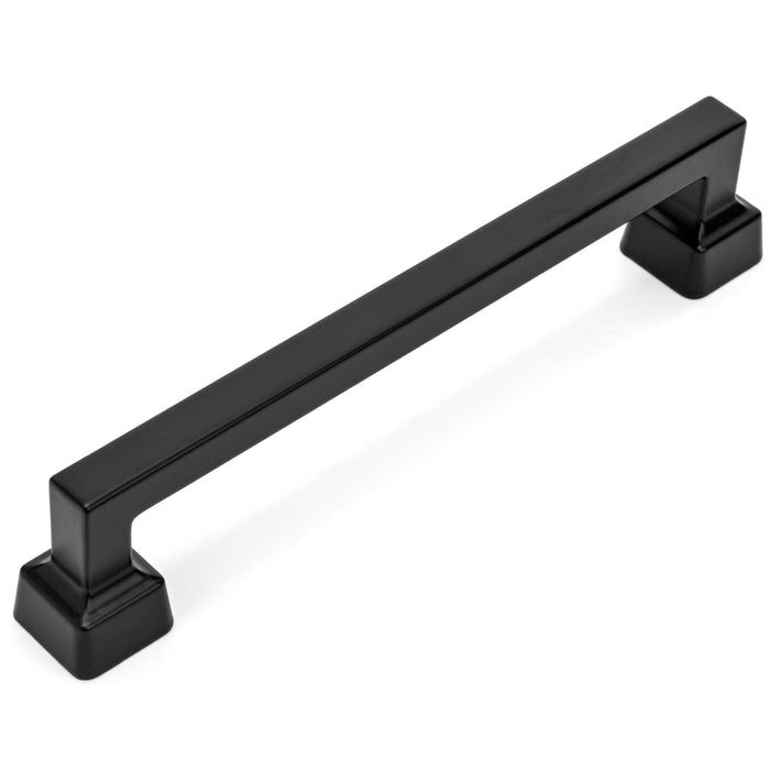 Cosmas 1481-160FB Flat Black Modern Contemporary Cabinet Pull