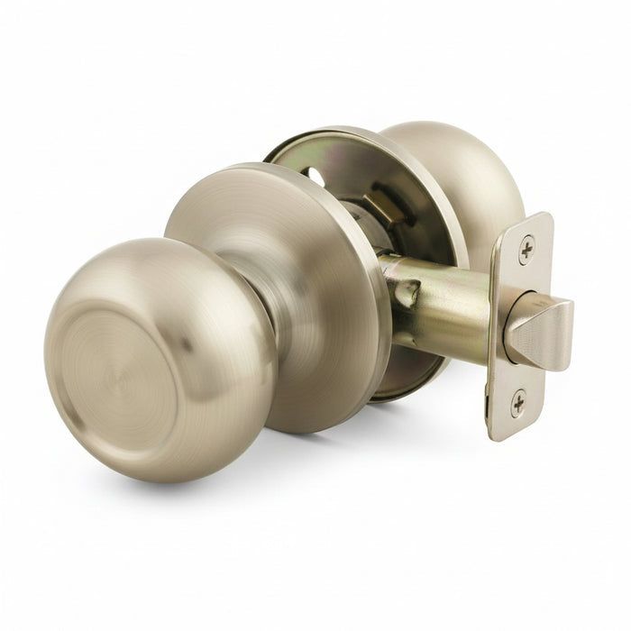 COSMAS 20 SERIES SATIN NICKEL PASSAGE DOOR KNOB