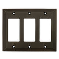 Cosmas 25084-ORB Oil Rubbed Bronze Triple GFCI / Decora Wall Plate - Cosmas