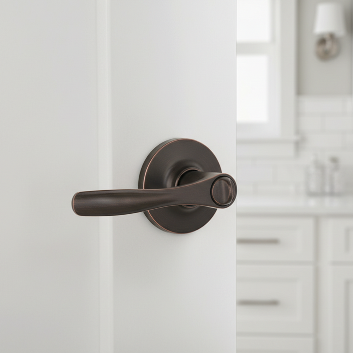Cosmas 30 Series Oil Rubbed Bronze Privacy Door Lever