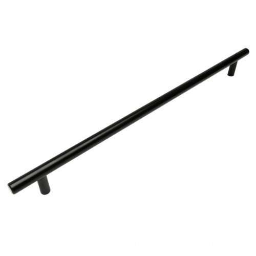 Cosmas 305-480FB Flat Black Euro Style Bar Pull