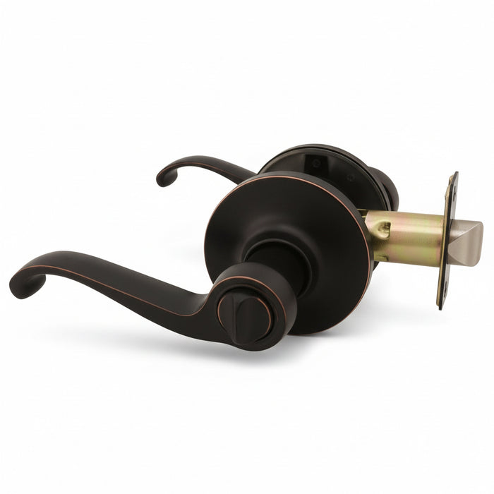 Cosmas 50 Series Oil Rubbed Bronze Privacy Door Lever