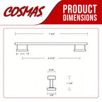 Cosmas 702-160GC Gold Champagne Contemporary Cabinet Pull