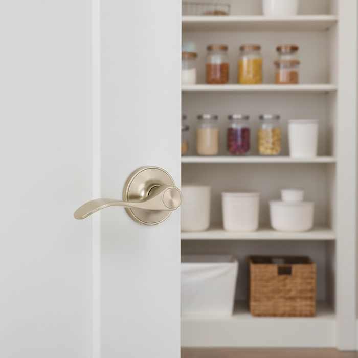 Cosmas 80 Series Satin Nickel Passage Door Lever