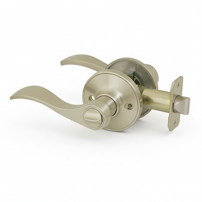 Cosmas 80 Series Satin Nickel Privacy Door Lever