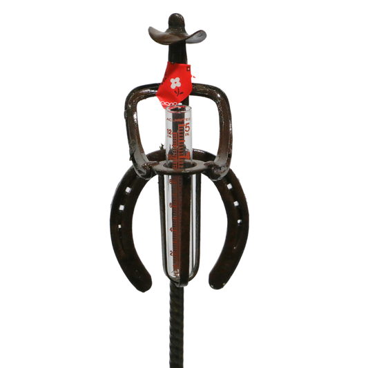 Cowboy Rain Gauge