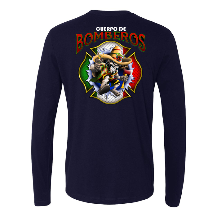 Cuerpo De Bomberos Maltese Long Sleeve Shirt firefighter fire department Spanish Latin pride