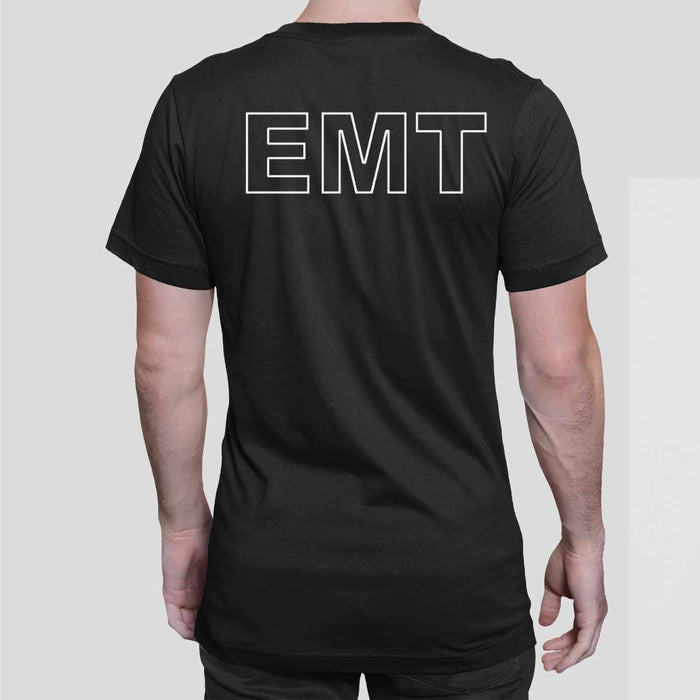 Customized EMT Duty Premium T-Shirt featuring a classic design and high-quality fabric for comfort and durability.