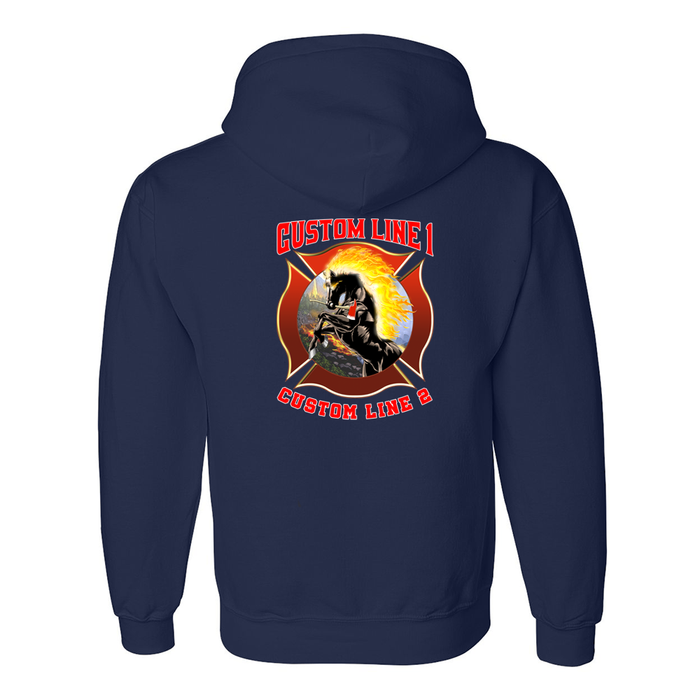 Customized Fire Axe Stallion Fire Station Hoodie