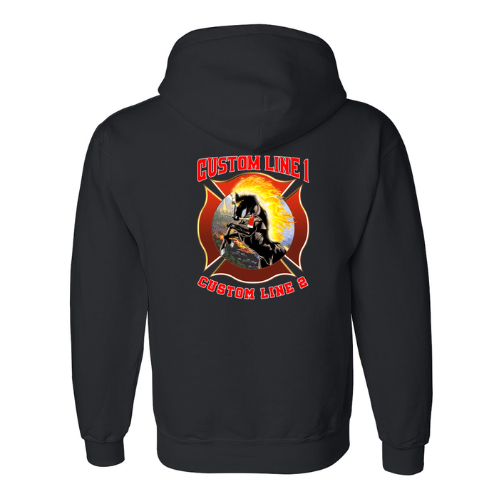 Customized Fire Axe Stallion Fire Station Hoodie