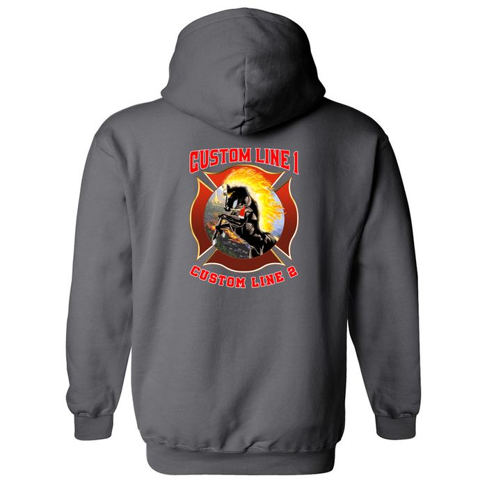 Customized Fire Axe Stallion Fire Station Hoodie