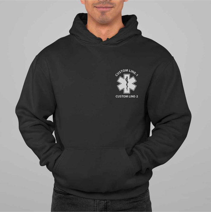 Paramedic duty hoodie with a professional look, soft fabric, and long-lasting durability.