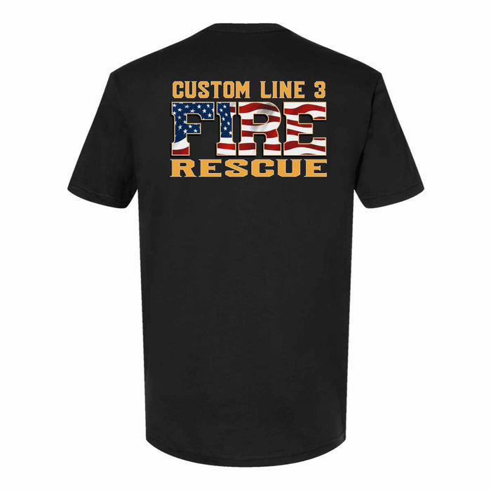 Customized Fire Rescue Duty Premium T-Shirt built for comfort and durability on the job.