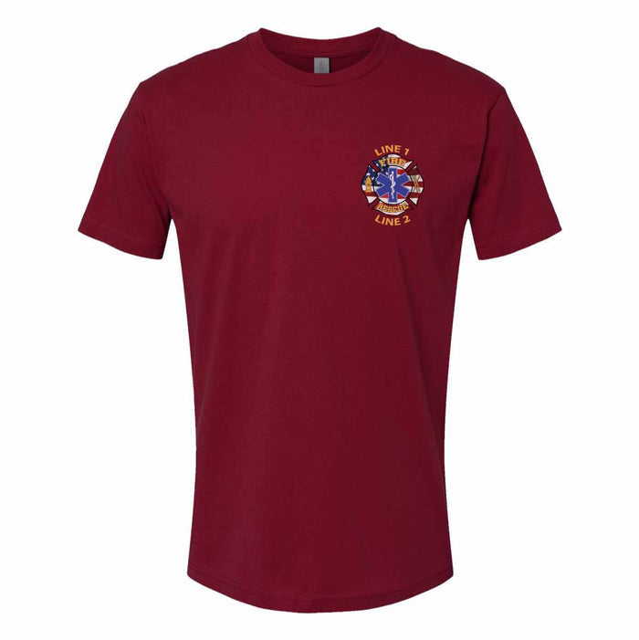 Fire Rescue T-Shirt designed for firefighters and emergency responders.