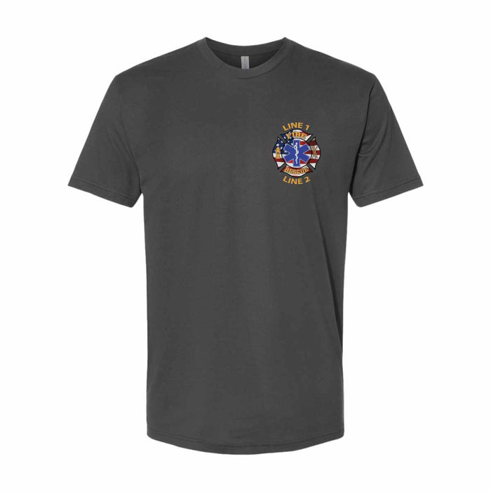 Custom Fire Rescue T-Shirt built for performance and all-day comfort.