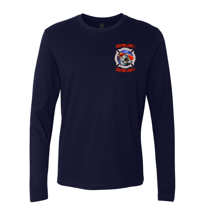 Customized Wolf Fire Station Long Sleeve Shirt