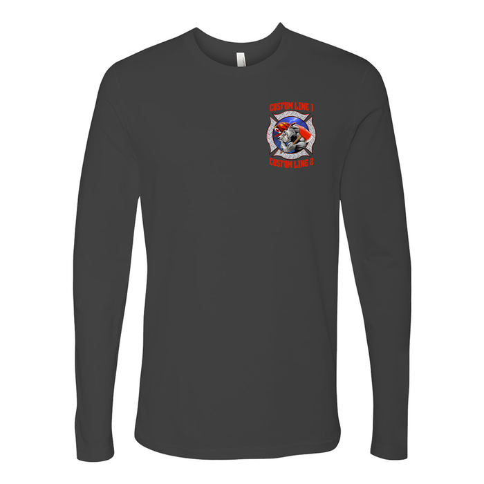Customized Wolf Fire Station Long Sleeve Shirt