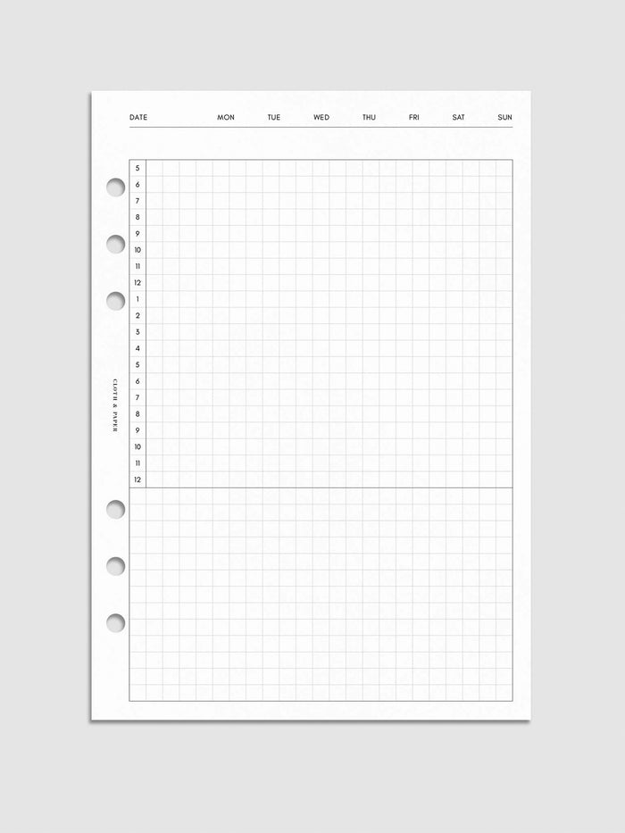 Digital mockup of insert in A5.