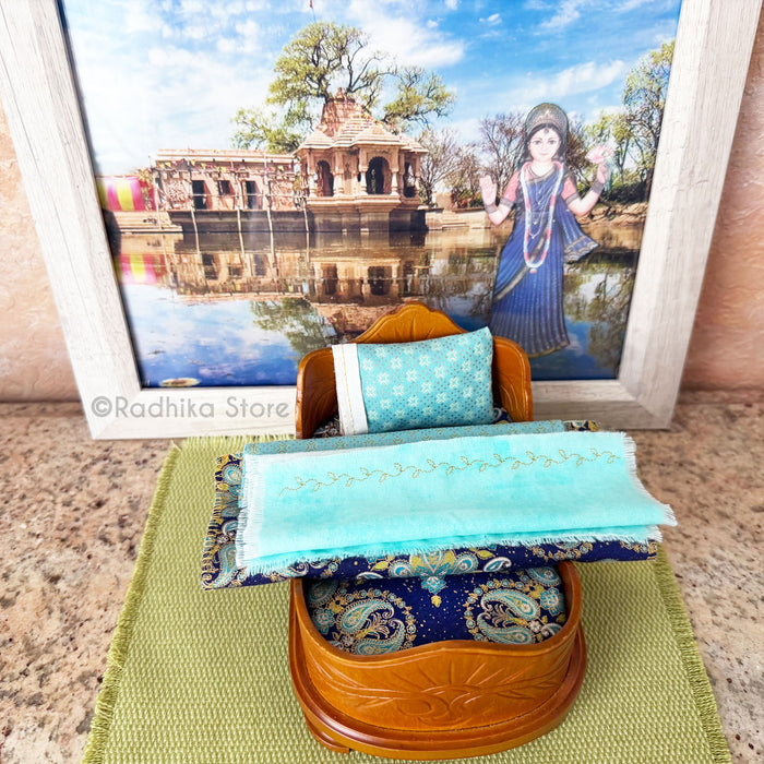 Diwali Sky Bed - Walnut Finish