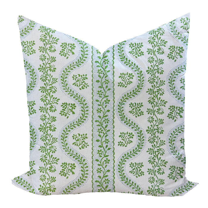 Dolly in Lettuce Green by Sister Parish Pillow Cover