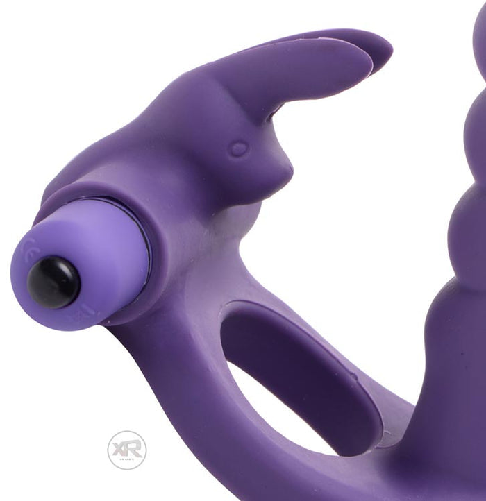 Double Delight Dual Penetration Rabbit Cock Ring Image 3