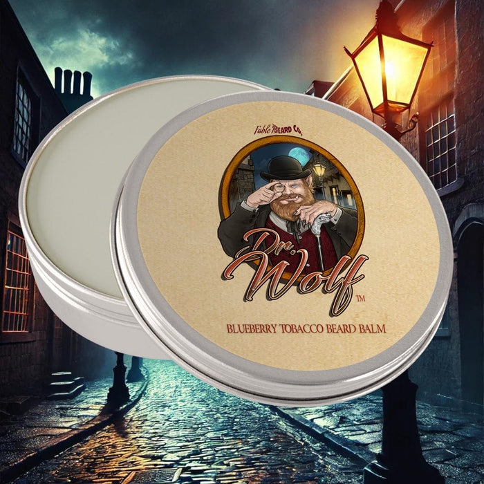 Dr. Wolf - Beard Balm - Fresh Blueberries, Warm Pipe Leaf, and Aged Mahogany